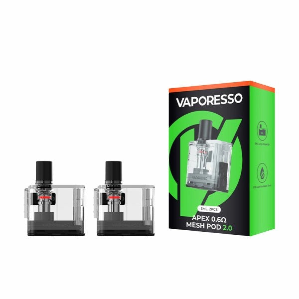 Ανταλλακτικό pod για το vaporesso apex 0.6 ohm σε πακέτο των 2 τεμαχίων