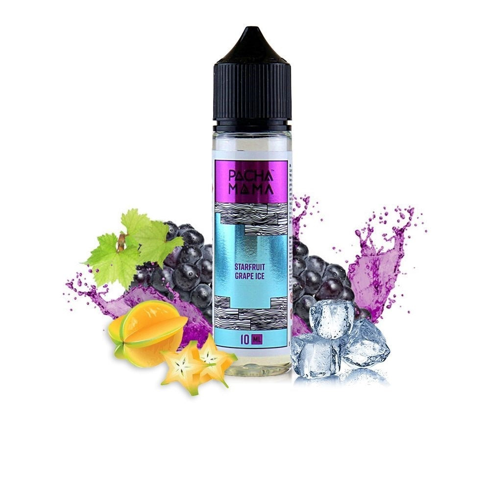 Pacha Mama Starfruit Grape Ice υγρό αναπλήρωσης με ασιάτικου Starfruit και σταφυλιού με πάγο - flavorshot e-liquid