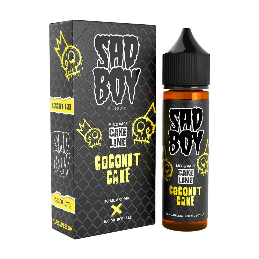 Sad Boy Cake Line Coconut Cake 60ml - υγρό αναπλήρωσης με γεύση κέικ καρύδας - flavorshot e-liquid